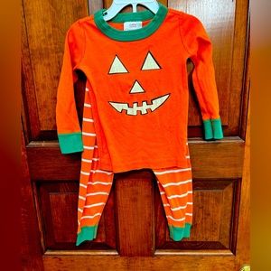 Hanna Andersson Halloween Pumpkin Jack O Lantern Pajamas